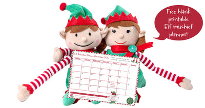 2020 Elf Antics Christmas Planner - free printable
