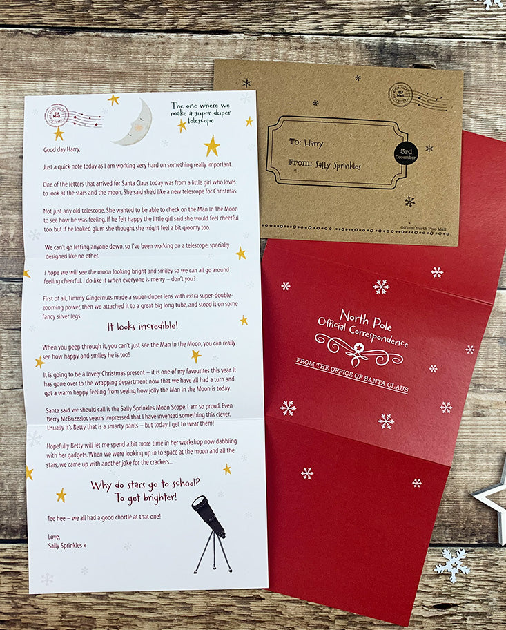Personalised Advent Letters from Elf Unique Elf Advent Calendar Elf