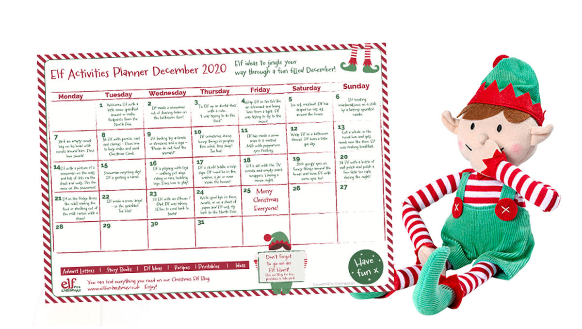 Plan your Elf mischief! It's the 2020 Planner of Elf Antics!