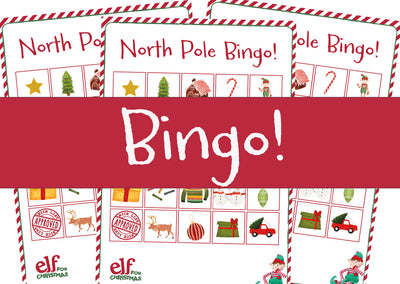 Christmas Bingo - print at home and play Elf Christmas Bingo