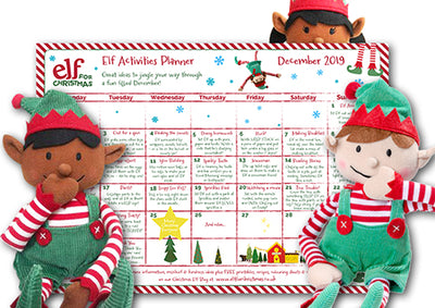 Elf mischief sorted! 24 easy elf ideas on our printable planner