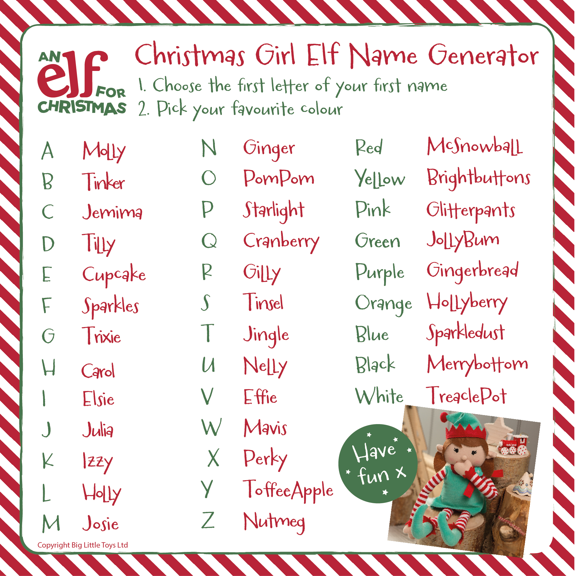 Colour name generator deals