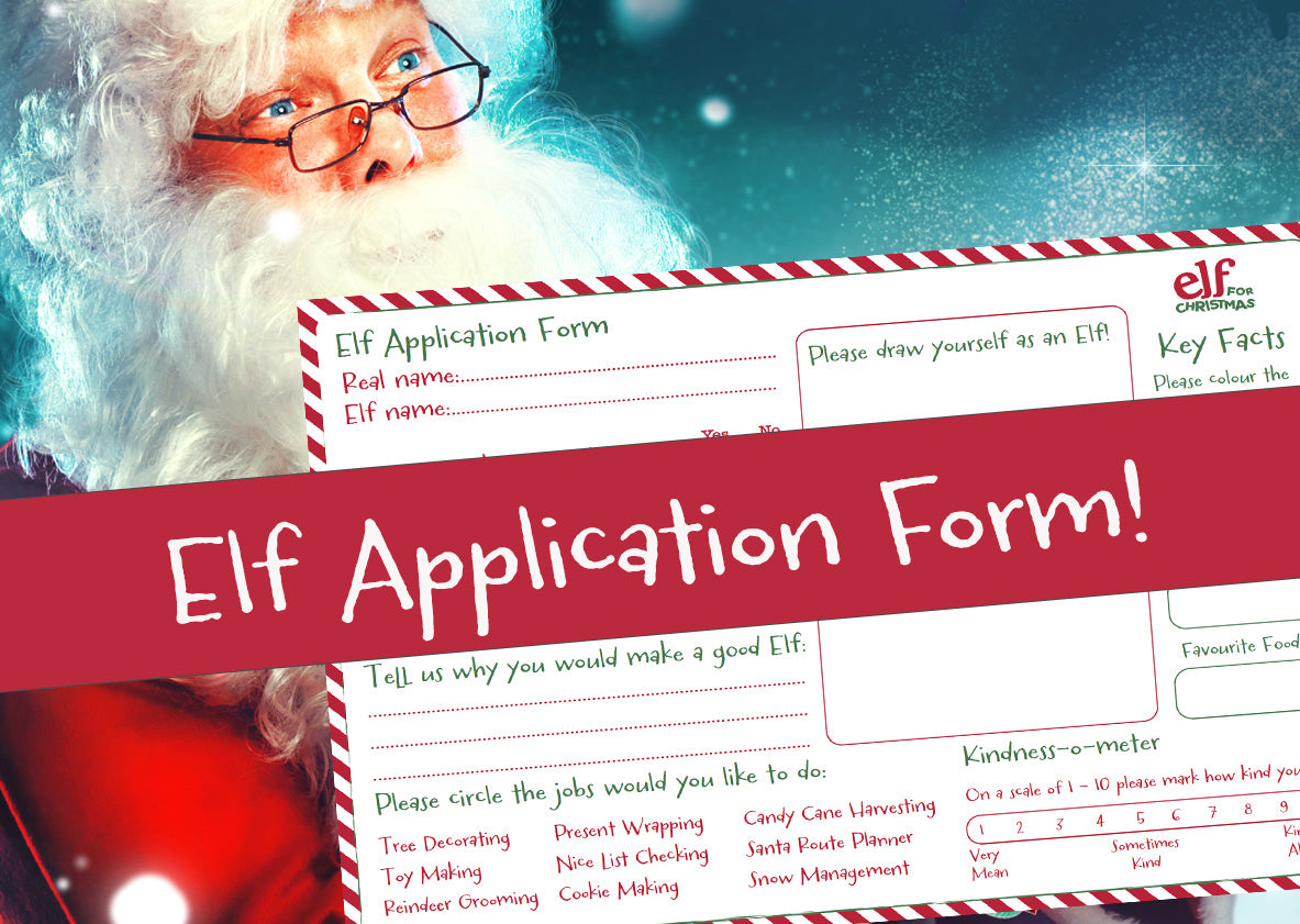 Printable Christmas Elf Application Form