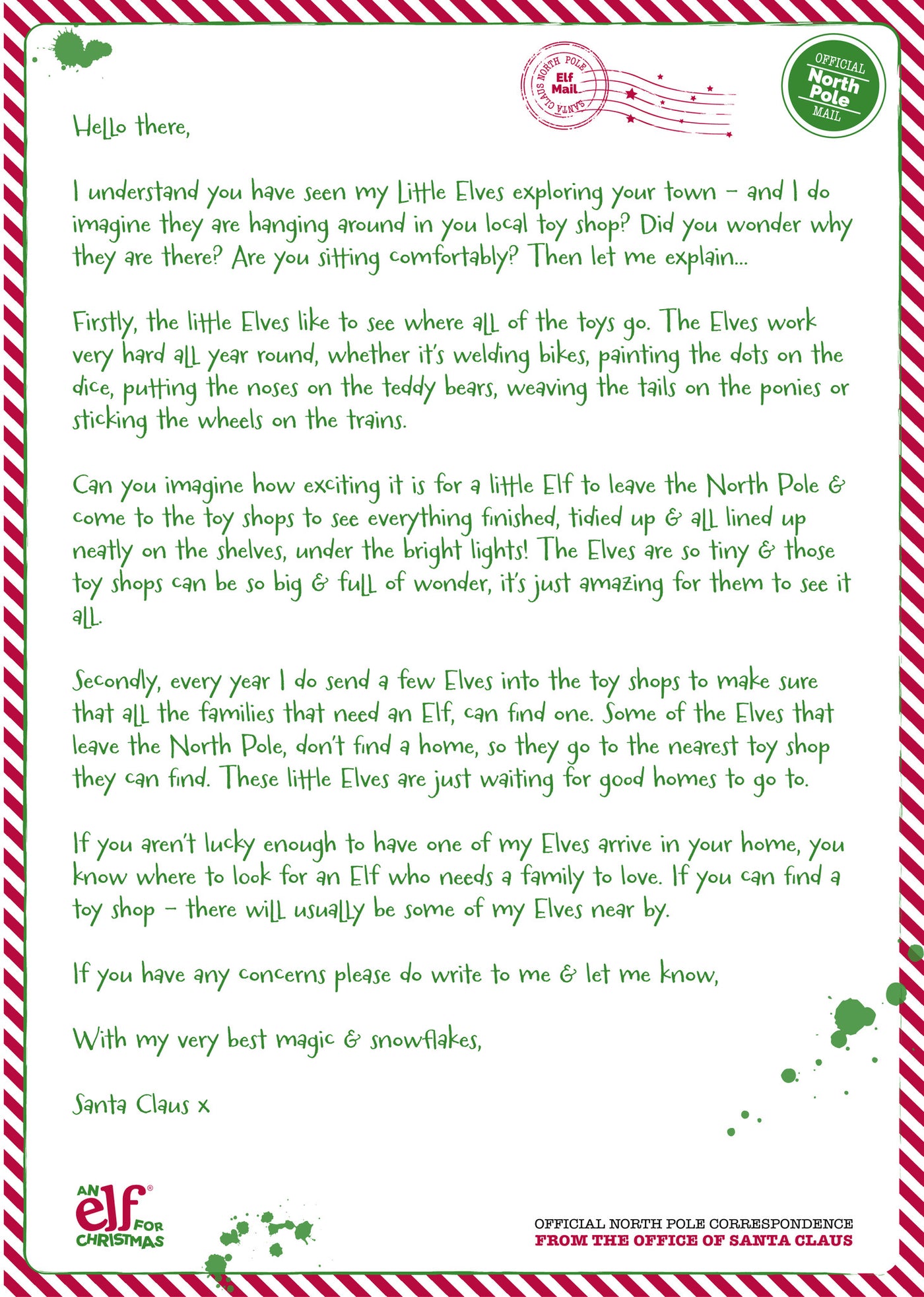 Elf in a Toy Shop - Santa explains all...