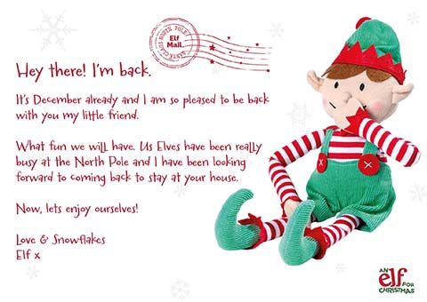 We’re back! Announce your Elf toy’s return with our free printable notes