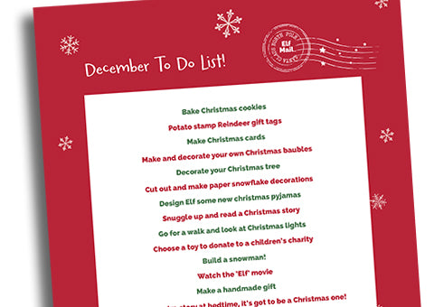 Your December to do list – free printable for advent activity ideas