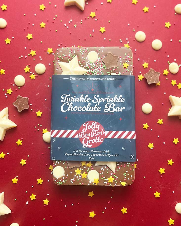 Twinkle Sprinkle Chocolate Bar 150g – Elf For Christmas
